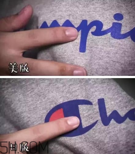 champion美版和日版有什么區(qū)別？champion美版日版對比圖