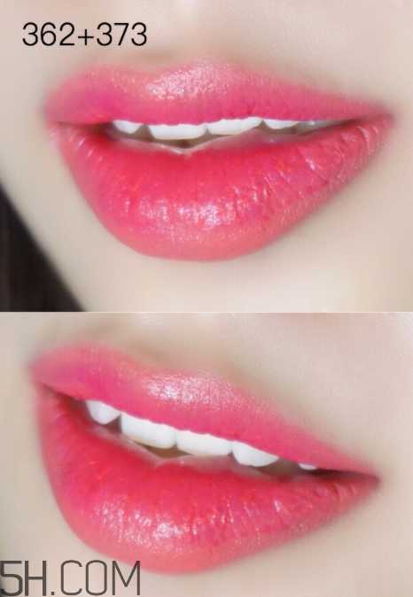 蘭蔻菁純絲絨唇釉362 373色號_試色圖 蘭蔻菁純絲絨唇釉362 373色號_試色圖