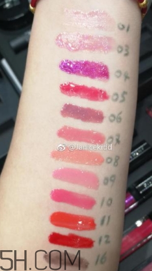 紀梵希唇釉色號 紀梵希唇釉試色大全 紀梵希唇釉色號 紀梵希唇釉試色大全