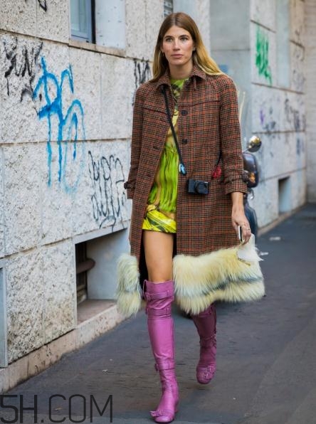 格子大衣搭配什么鞋子？格子大衣搭配鞋子圖片