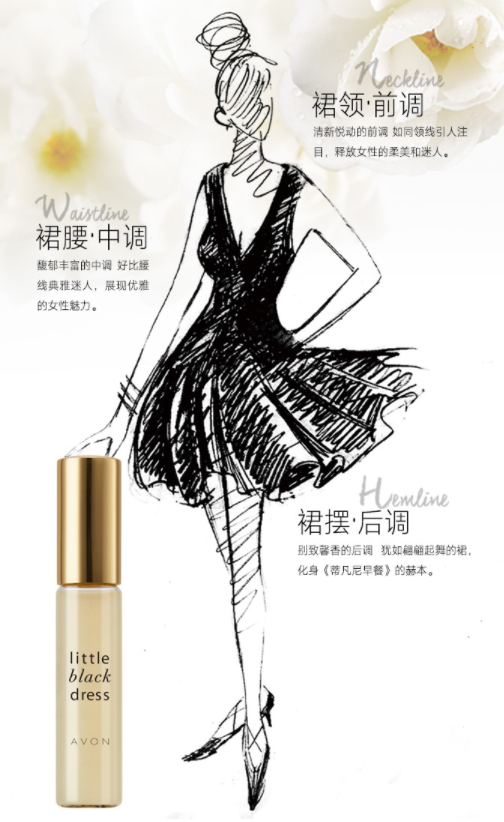 雅芳小黑裙走珠香水 雅芳小黑裙走珠香水