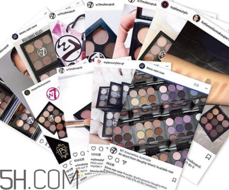 w7眼影盤怎么使用？英國(guó)w7九色眼影盤畫法步驟