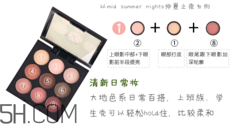 w7眼影盤怎么使用？英國(guó)w7九色眼影盤畫法步驟