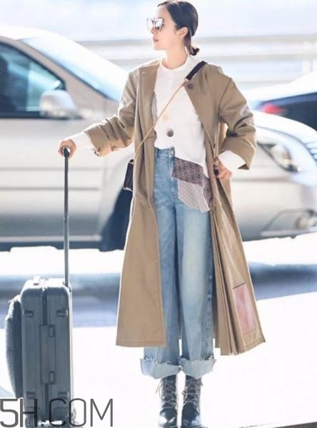 闊腿褲配大衣好看嗎？冬天闊腿褲配大衣圖片