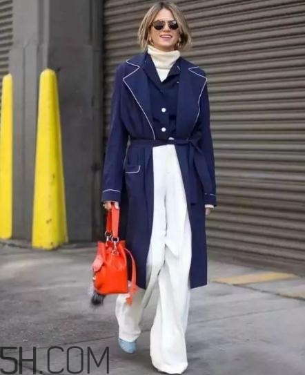 闊腿褲配大衣好看嗎？冬天闊腿褲配大衣圖片