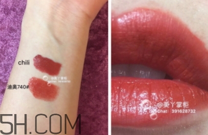 迪奧740和chili像嗎？迪奧740和mac chili對比