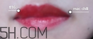 tf黑管16和mac chili一樣嗎？tf16和chili試色對比