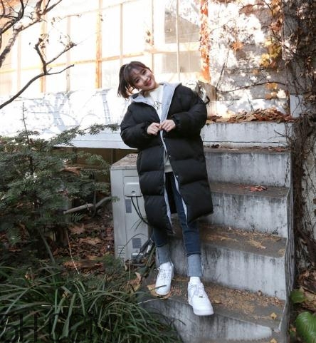 黑色棉襖配什么褲子？黑色棉服搭配褲子圖片