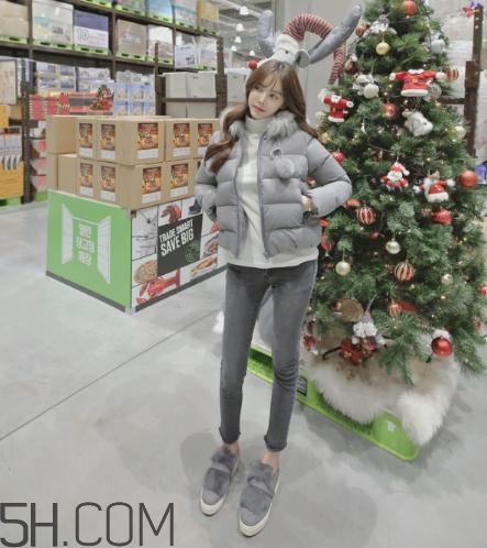 灰色棉服怎么搭配？灰色棉襖搭配圖片