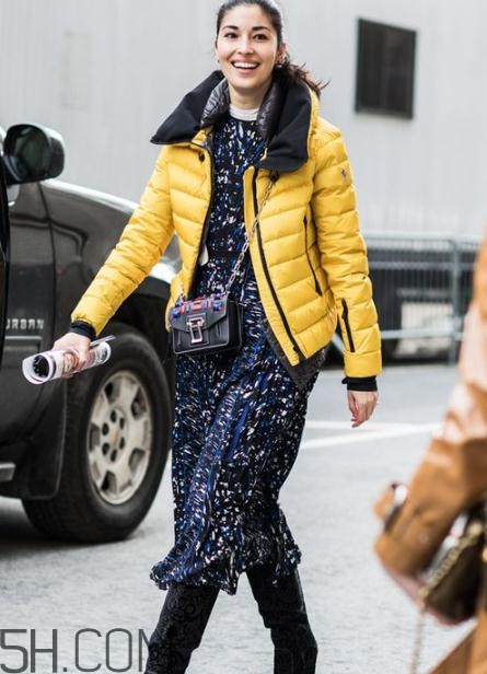 黃色棉服怎么搭配？黃色棉襖搭配圖片