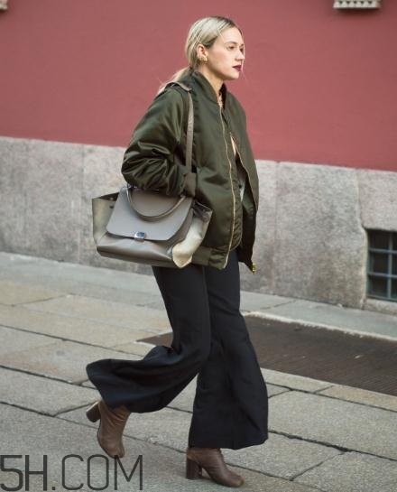 綠色飛行夾克怎么搭配？綠色飛行員夾克搭配女