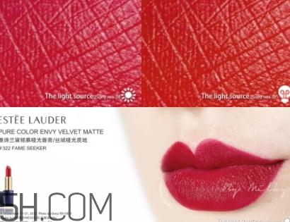 雅詩(shī)蘭黛傾慕啞光唇膏色號(hào) 雅詩(shī)蘭黛傾慕啞光唇膏試色