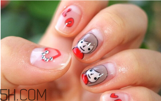 做磨砂美甲多少錢？卡通人物美甲教程步驟