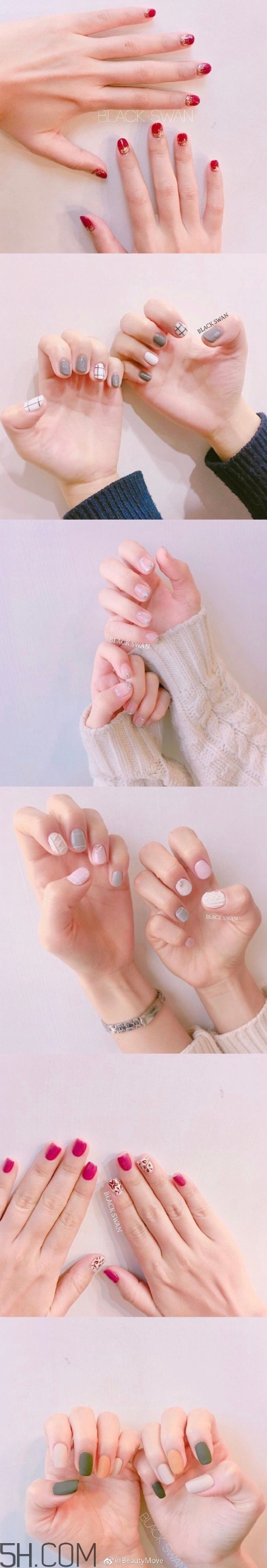 水染美甲用的什么指甲油？2018秋冬美甲最新款圖片