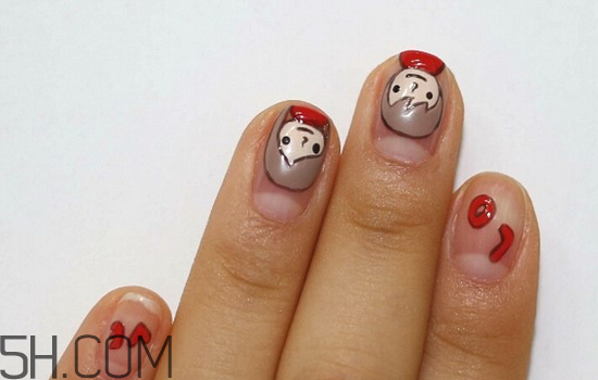做磨砂美甲多少錢？卡通人物美甲教程步驟