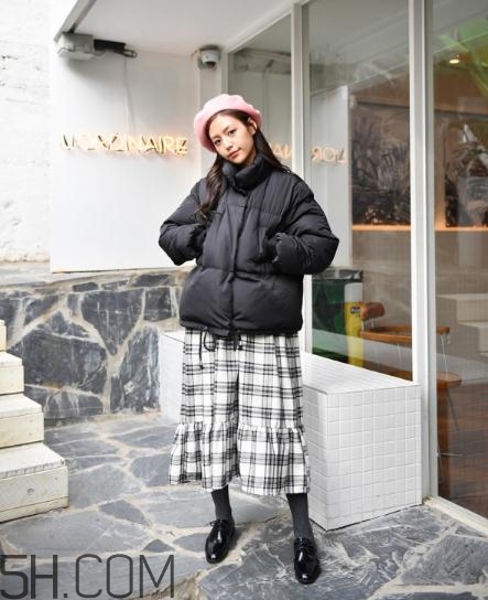 棉服搭配長裙好看嗎？棉襖搭配長裙圖片