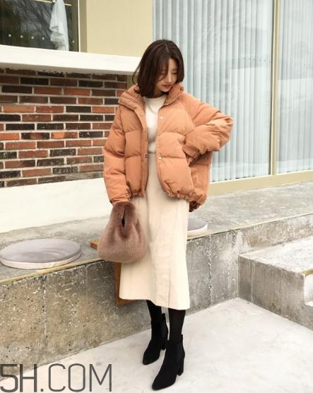 棉服搭配長裙好看嗎？棉襖搭配長裙圖片