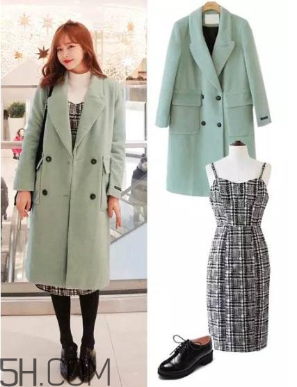 大衣搭配連衣裙好看嗎？冬季連衣裙搭配大衣圖片