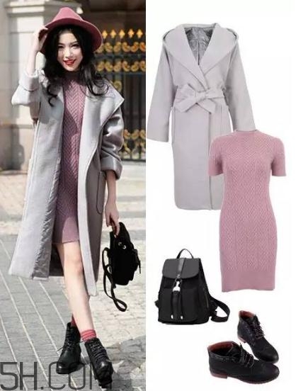 大衣搭配連衣裙好看嗎？冬季連衣裙搭配大衣圖片