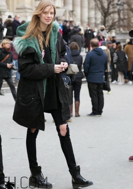 派克大衣搭配什么褲子？派克大衣搭配褲子圖片