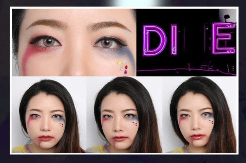 小丑女妝容教程圖解 小丑女妝容教程圖解