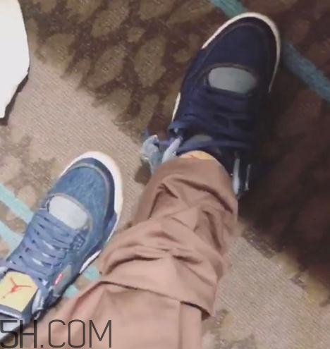 levis與air jordan 4聯(lián)名款實(shí)物什么樣_多少錢(qián)？