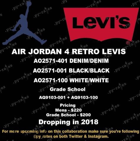 levis與air jordan 4聯(lián)名款實(shí)物什么樣_多少錢(qián)？