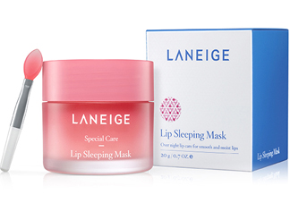 蘭芝夜間唇膜每次敷多厚？每次用多少？