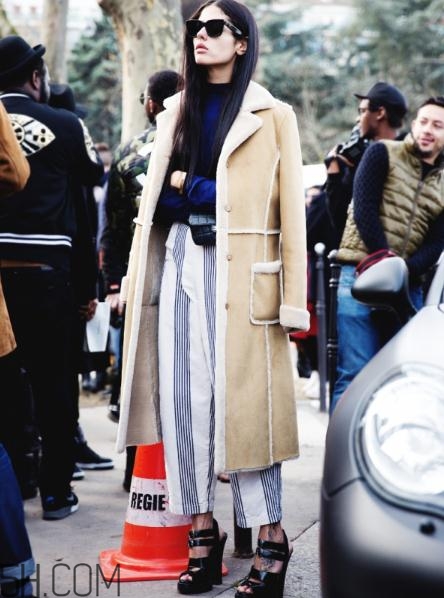 皮毛一體什么顏色好看？皮毛一體外套搭配圖