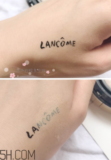 蘭蔻菁純氣墊粉底液110號色適合黃皮嗎？真人試色