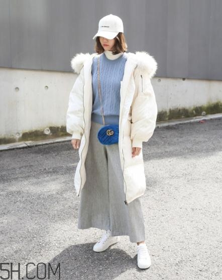 面包服配闊腿褲好看嗎？面包服搭配闊腿褲圖片