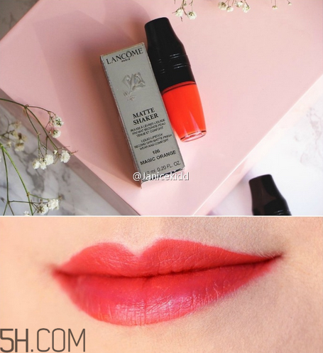 蘭蔻搖搖樂啞光唇釉186是什么顏色？蘭蔻氣墊光霧唇露試色