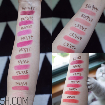 植村秀柔霧系列最全試色 你適合什么顏色？