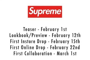 supreme2018春夏系列什么時候發(fā)售？
