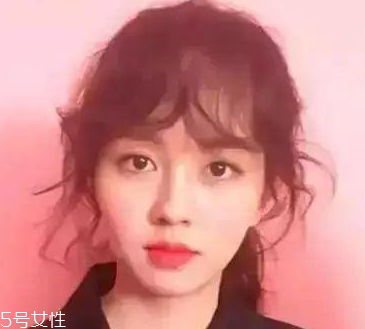 M型短劉海適合什么臉型？幫助大臉遮住大額頭