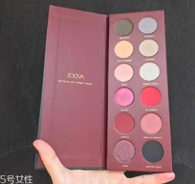 zoeva眼影多少錢？zoeva queens guard眼影盤試色