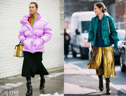 過膝長裙怎么搭配？冬日的花樣穿搭