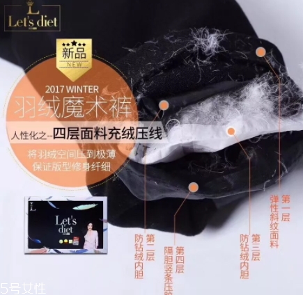 lets diet羽絨褲多少錢？lets diet羽絨褲保暖又修身