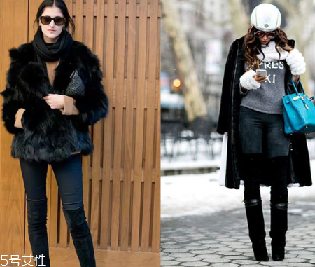冬天過膝靴怎么搭配衣服？這個冬天酷炸天