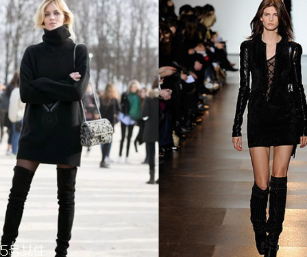 冬天過膝靴怎么搭配衣服？這個冬天酷炸天