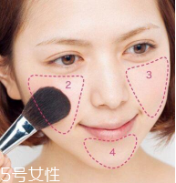 罐骨高怎么打腮紅？避開顴骨打淡色腮紅