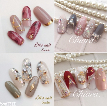 風(fēng)靡日本的冬季美甲合集 blingbling小仙女 風(fēng)靡日本的冬季美甲合集 blingbling小仙女