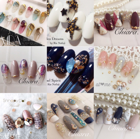 風(fēng)靡日本的冬季美甲合集 blingbling小仙女 風(fēng)靡日本的冬季美甲合集 blingbling小仙女