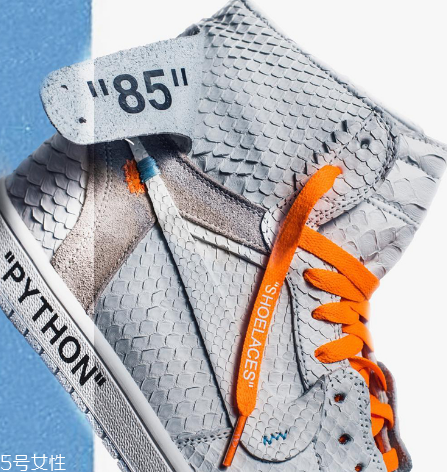 off white與aj 1聯(lián)名款白色蟒皮定制版在哪買_多少錢？