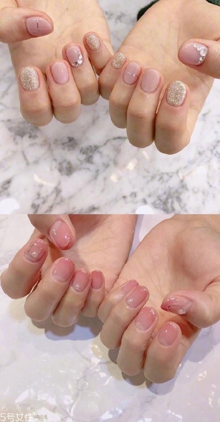 少女心美甲圖片韓式2018 純色美甲跳色款式搭配圖 少女心美甲圖片韓式2018 純色美甲跳色款式搭配圖