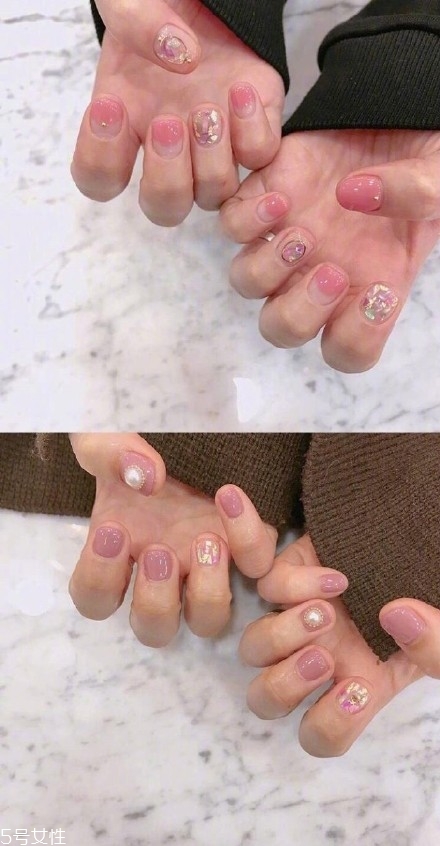 少女心美甲圖片韓式2018 純色美甲跳色款式搭配圖 少女心美甲圖片韓式2018 純色美甲跳色款式搭配圖