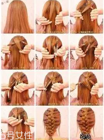 蓬松麻花辮的扎法圖解 三步打造自然不刻意麻花辮 蓬松麻花辮的扎法圖解 三步打造自然不刻意麻花辮