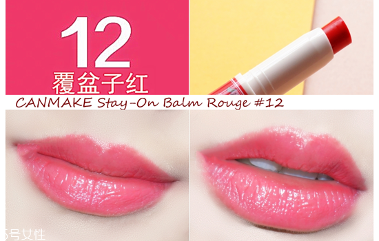 canmake高保濕防曬唇膏試色 滋潤又顯色 canmake高保濕防曬唇膏試色 滋潤又顯色
