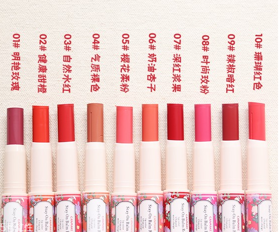 canmake高保濕防曬唇膏試色 滋潤又顯色 canmake高保濕防曬唇膏試色 滋潤又顯色