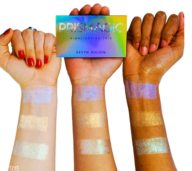 kevyn aucoin新品2018三色高光盤試色 全臉可用很實惠 kevyn aucoin新品2018三色高光盤試色 全臉可用很實惠